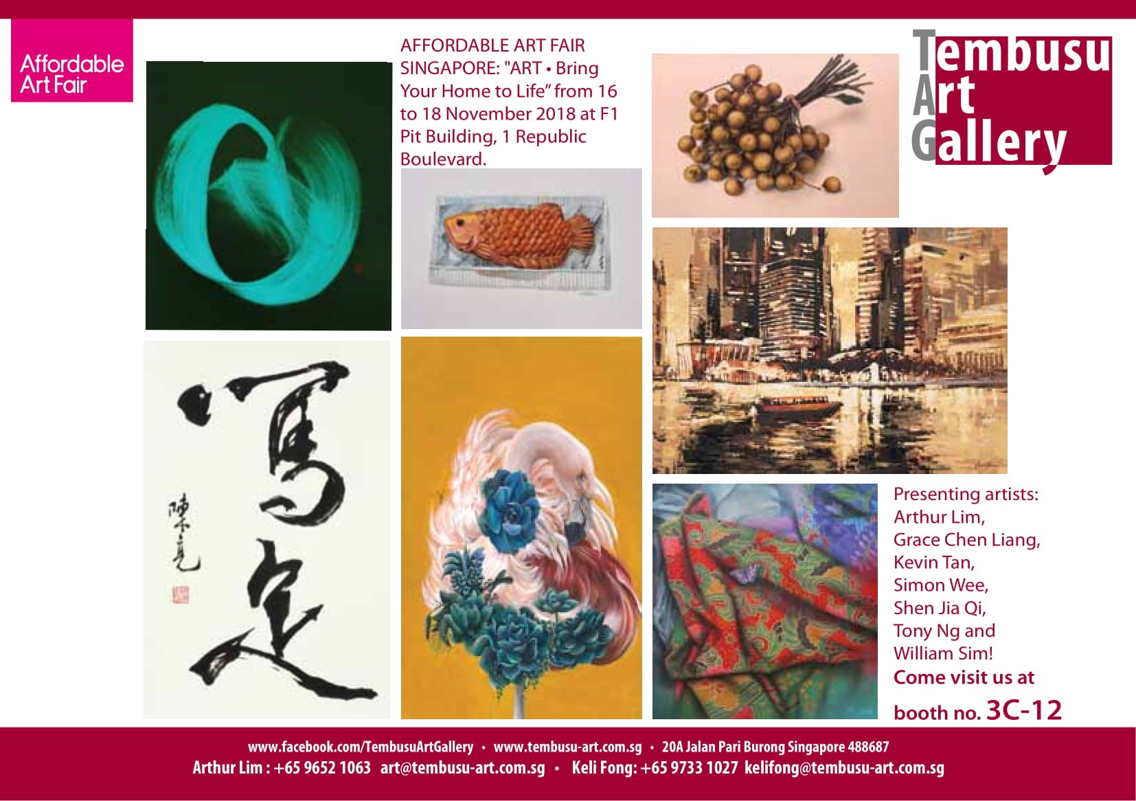 AFFORDABLE ART FAIR SINGAPORE: "ART • Bring Your Home to Life”